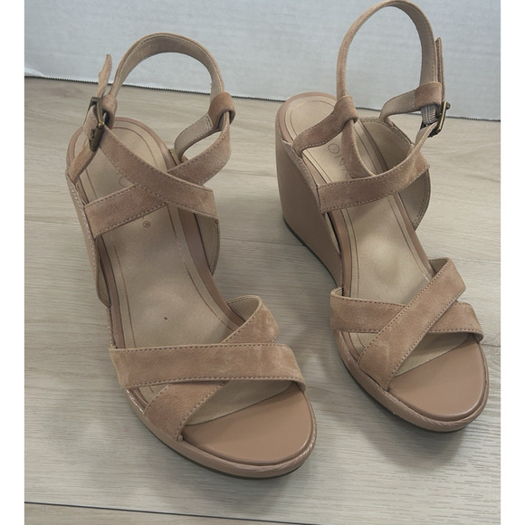 Vionic Bonita Women Wedge Supportive Active Adjustable Sandal Macaroon Size 9.5 - Picture 3 of 16